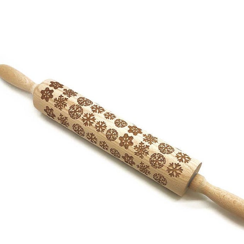 Snowflake Embossing Rolling Pin